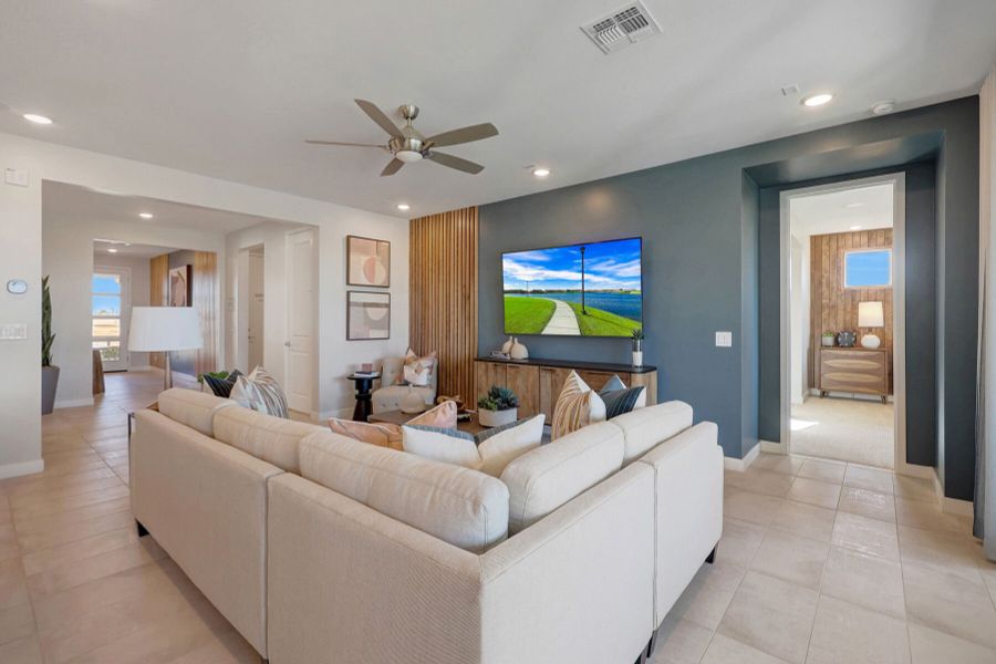 Representative furnished interior of a home built from the Dove by Mattamy Homes in Bella Vista Farms, Queen Creek (Image 17). Representative furnished interior of a home built from the Dove by Mattamy Homes in Bella Vista Farms, Queen Creek (Image 17).