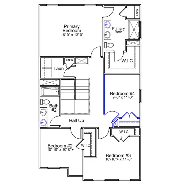 2D floor plan layout of this home in Pinecrest, West Columbia, SC (Image 4).