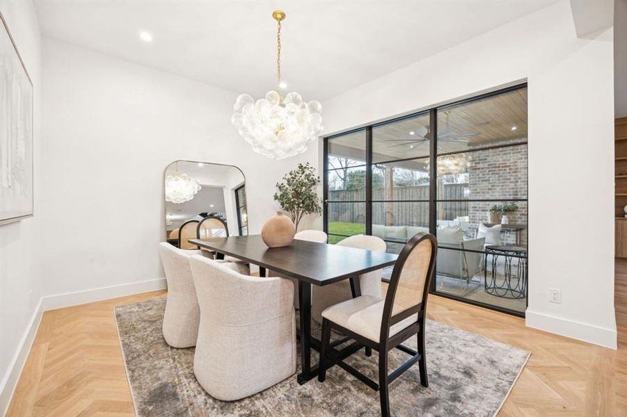 Furnished interior view inside a new home in , Dallas (Image 18).