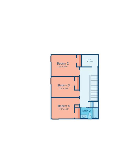 2D floor plan layout of this home in Magnolia Springs, Montgomery, TX (Image 3). 2D floor plan layout of this home in Magnolia Springs, Montgomery, TX (Image 3).