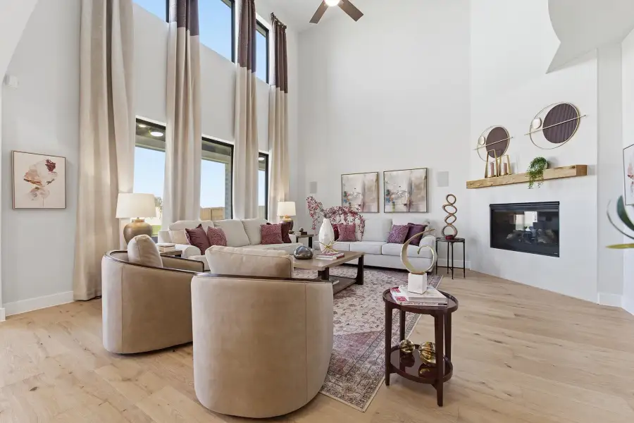 Representative furnished interior of a home built from the Laguna III by CastleRock Communities in Lakesong, Grand Prairie (Image 32).