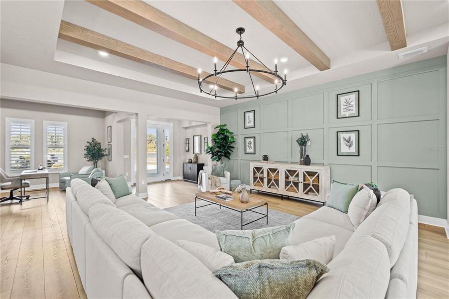 Furnished interior view inside a new home in , Tarpon Springs (Image 9). Furnished interior view inside a new home in , Tarpon Springs (Image 9).