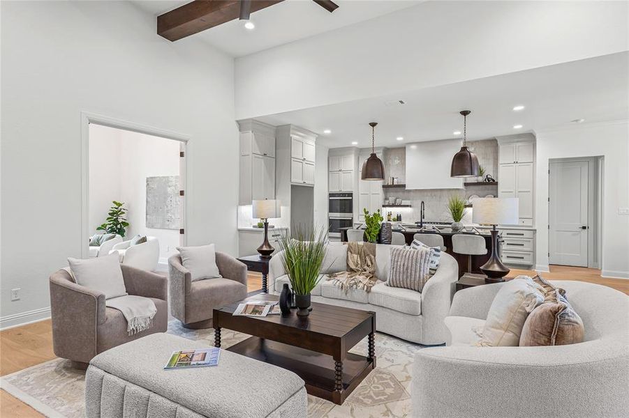 Furnished interior view inside a new home in SouthBend Estates, Granbury (Image 13).