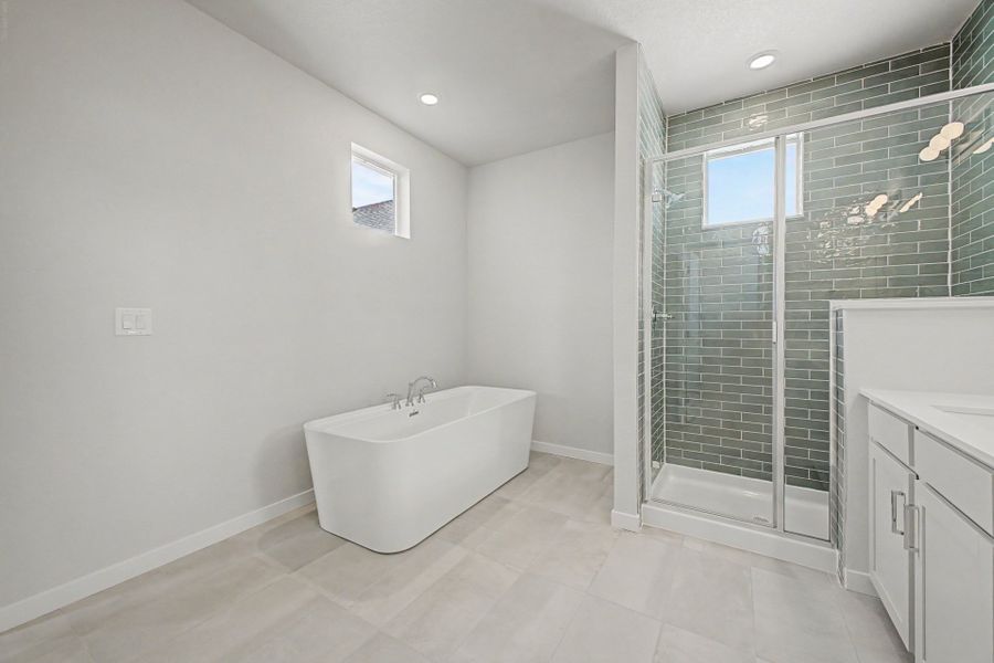 Furnished interior view inside a new home in Painted Prairie, Aurora (Image 13).