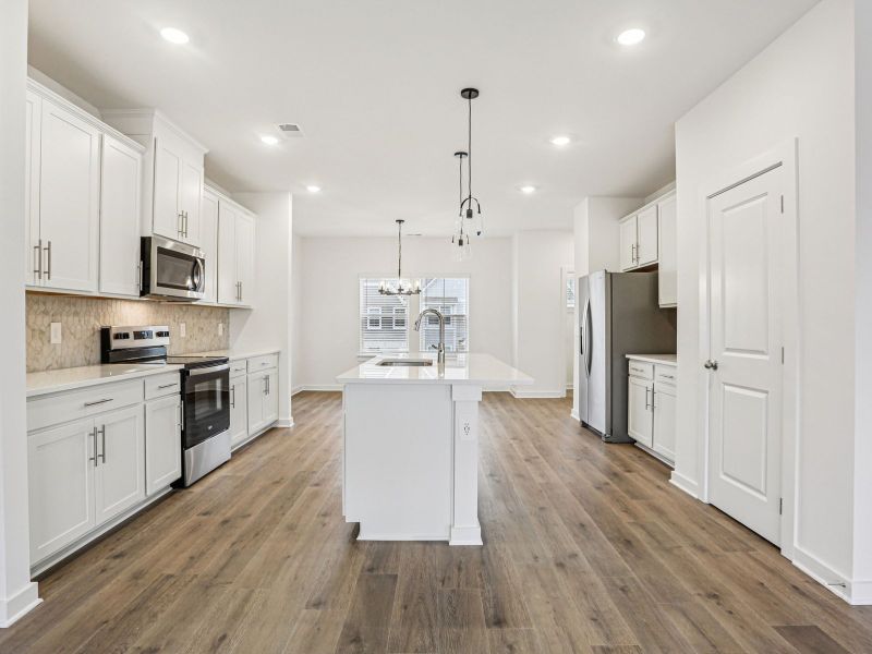 Furnished interior view inside a new home in Greystone - Highland Townhomes, Smyrna (Image 6).
