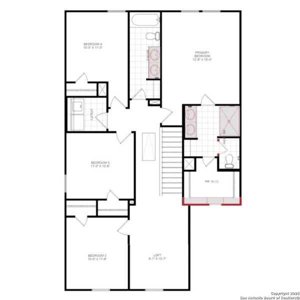 2D floor plan layout of this home in Fairway Crossing 40s, San Antonio, TX (Image 2). 2D floor plan layout of this home in Fairway Crossing 40s, San Antonio, TX (Image 2).