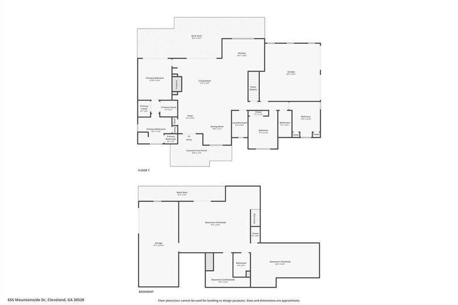 2D floor plan layout of this home in , Cleveland, GA (Image 6).