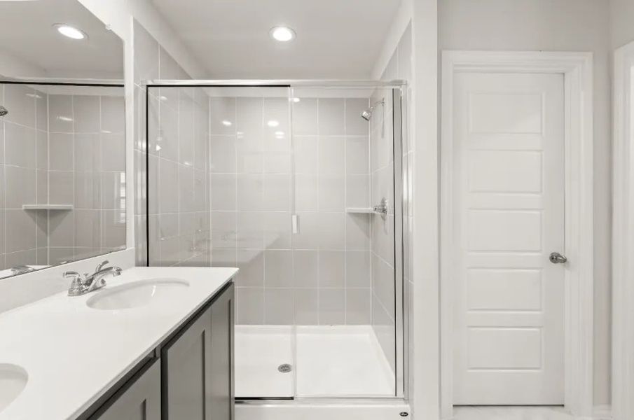 Front exterior of a new home in Sanger Circle, Sanger, TX, highlighting curb appeal (Image 19).