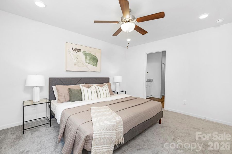 Furnished interior view inside a new home in , Hickory (Image 11).