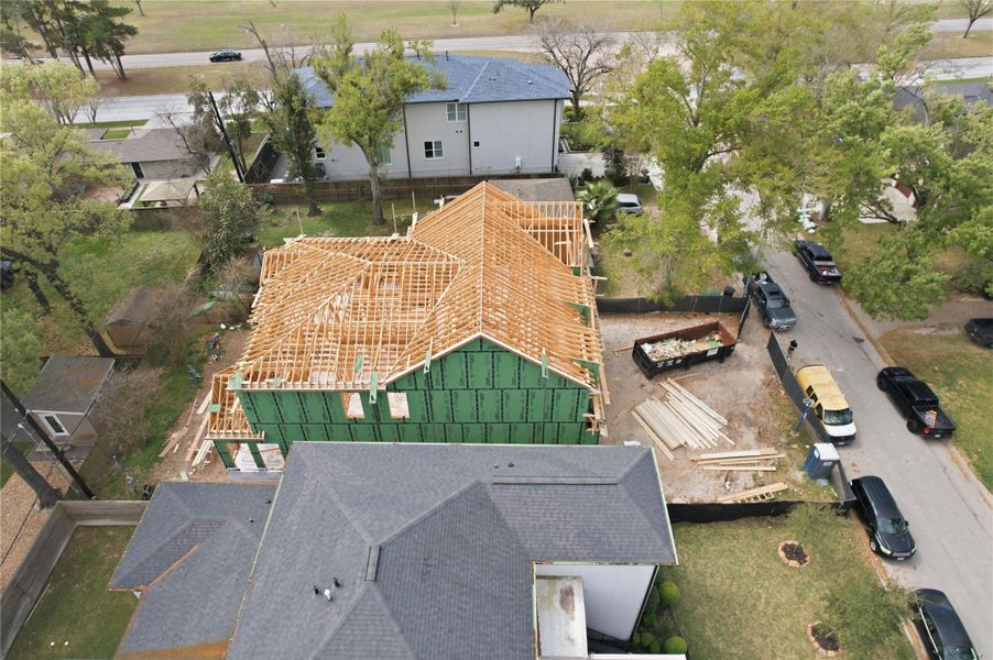 In-progress construction of a new home in , Houston, TX (Image 34).
