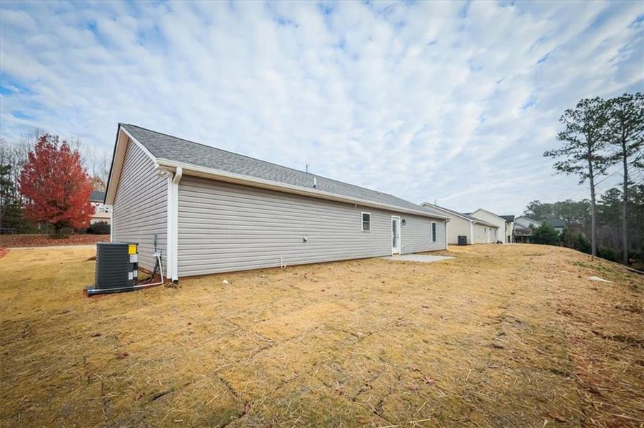 Exterior details and patio area of a home in , Rockmart (Image 4). Exterior details and patio area of a home in , Rockmart (Image 4).