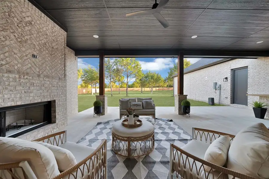 Exterior details and patio area of a home in , Waxahachie (Image 23). Exterior details and patio area of a home in , Waxahachie (Image 23).