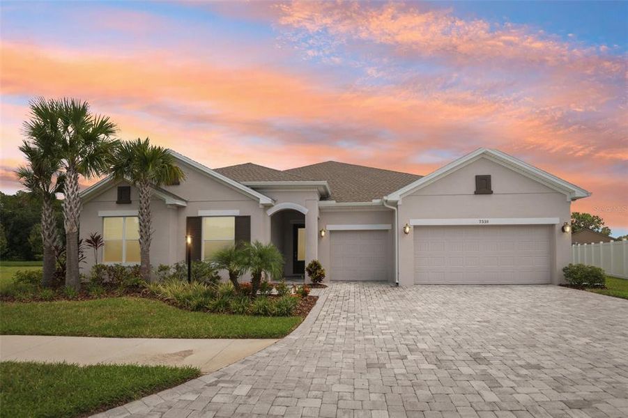 Front exterior of a new home in , Odessa, FL, highlighting curb appeal (Image 22).