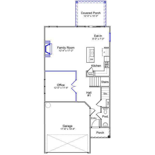 2D floor plan layout of this home in Ellington, Elgin, SC (Image 5).