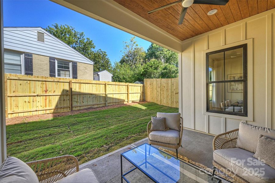 Exterior details and patio area of a home in , Charlotte (Image 24).