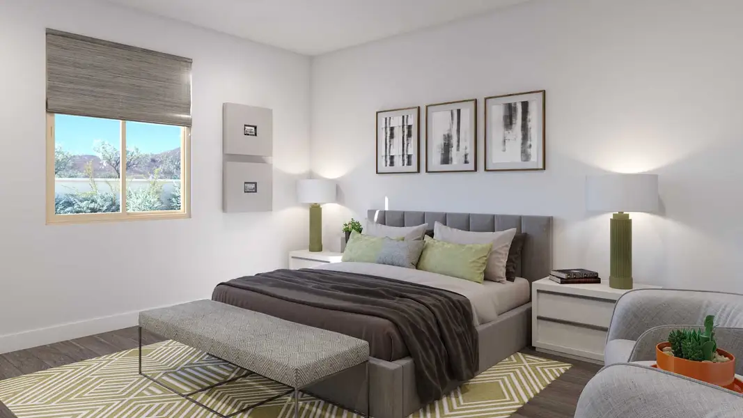 Primary Bedroom | Pima | Sunrise - Canyon Series | Surprise, AZ | Landsea Homes