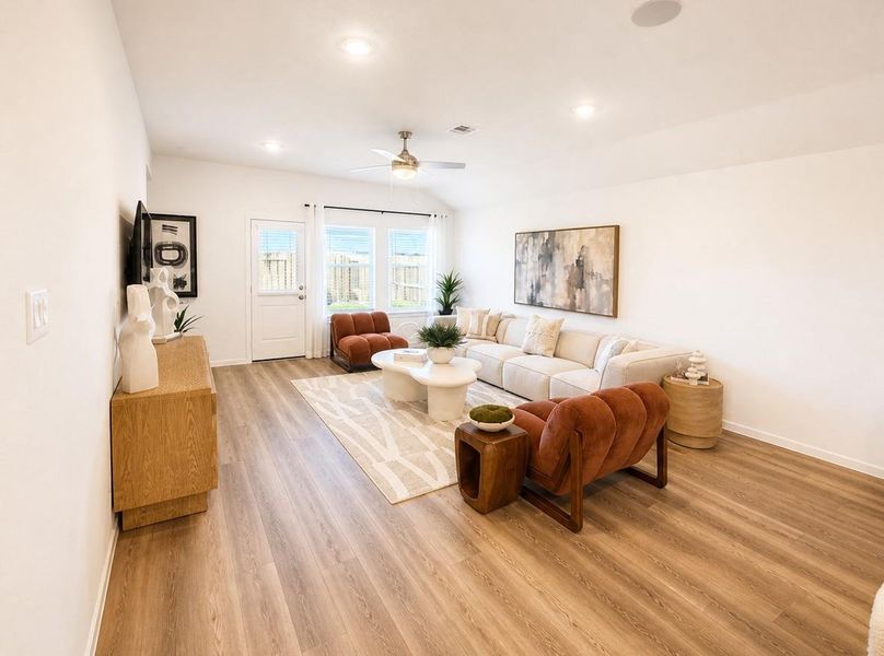 Furnished interior view inside a new home in , Houston (Image 7).