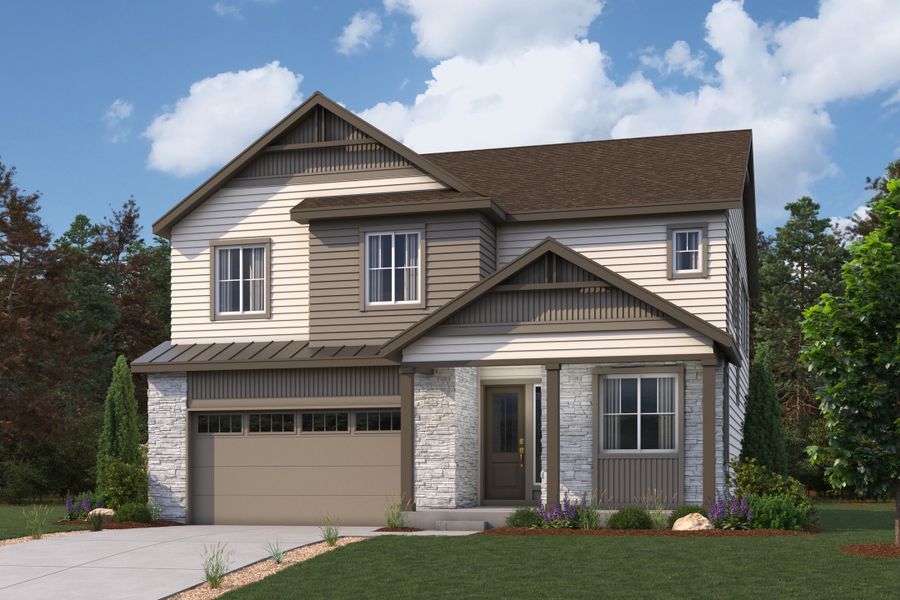 Representative exterior photo of a completed home built from the Gateway by Century Communities in Overland Ranch, Aurora, CO (Image 1). Representative exterior photo of a completed home built from the Gateway by Century Communities in Overland Ranch, Aurora, CO (Image 1).