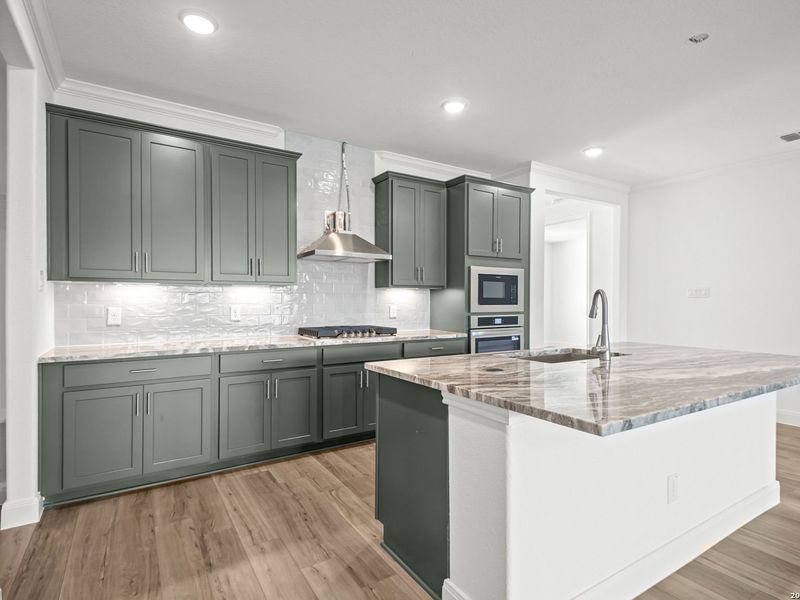 Furnished interior view inside a new home in The Reserve at Potranco Oaks, Castroville (Image 9).