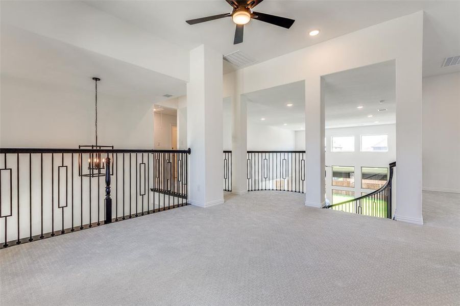 Smaller game room also makes a great flex space.