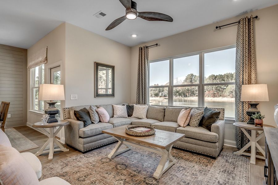 Furnished interior view inside a new home in The Oaks, Goose Creek (Image 32).