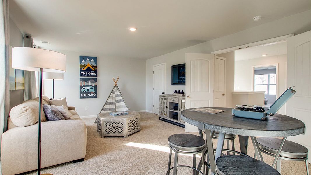 Representative furnished interior of a home built from the SALEM by D.R. Horton in Woodbridge Glen Single Family, Lebanon (Image 14).