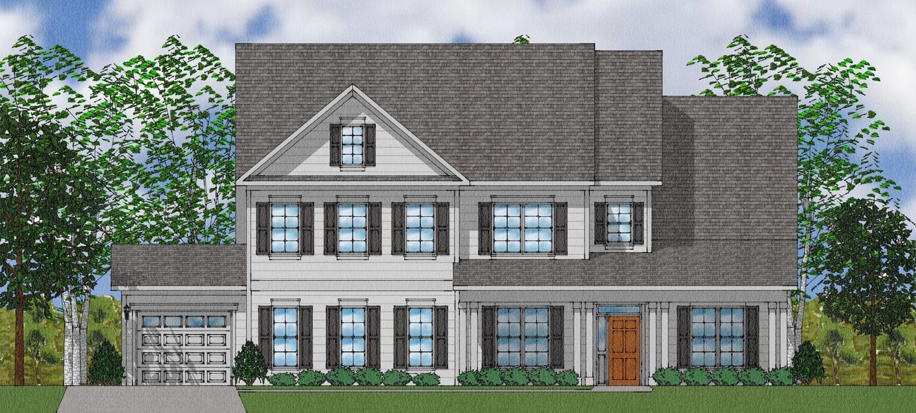 Representative exterior photo of a completed home built from the Livingston - Elite Collection by Mungo Homes in Walnut Grove, Easley, SC (Image 31).