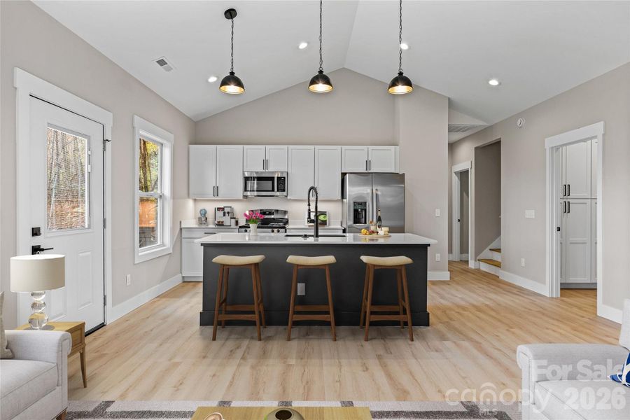 Furnished interior view inside a new home in , Hendersonville (Image 17). Furnished interior view inside a new home in , Hendersonville (Image 17).