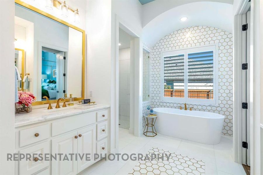 Furnished interior view inside a new home in StarView, Prosper (Image 13). Furnished interior view inside a new home in StarView, Prosper (Image 13).