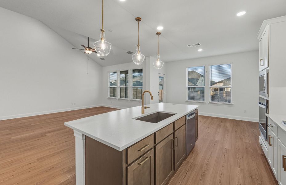 Furnished interior view inside a new home in Horizon Lake, Leander (Image 14).