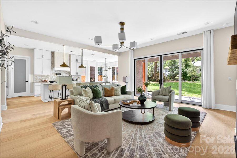 Furnished interior view inside a new home in , Charlotte (Image 32).