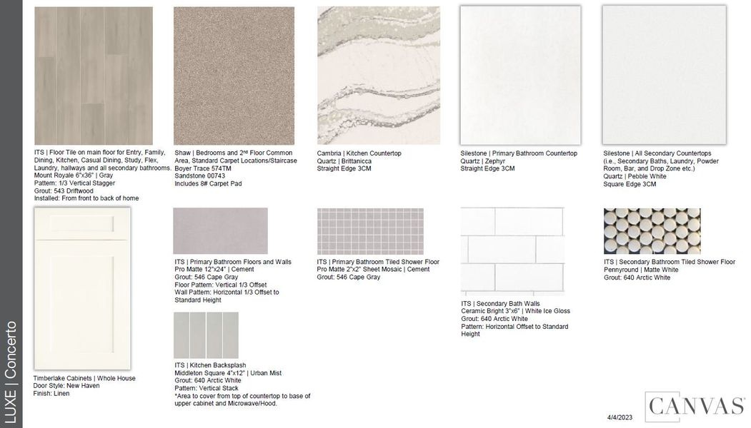 Sample of building materials used in homes in Esplanade by the Islands, Naples (Image 16). Sample of building materials used in homes in Esplanade by the Islands, Naples (Image 16).