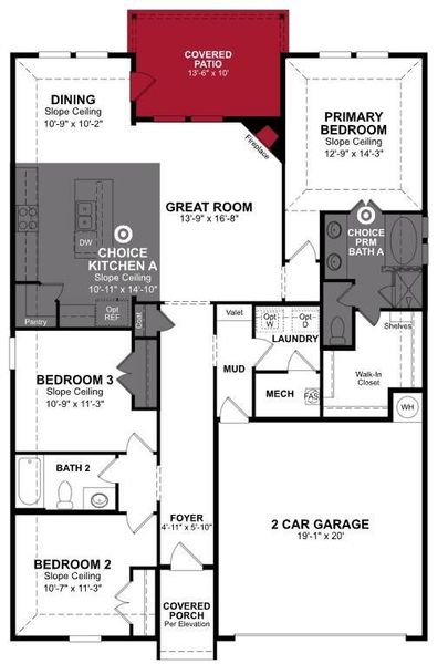 Beazer Homes Whitewing Trails Sierra floorplan.