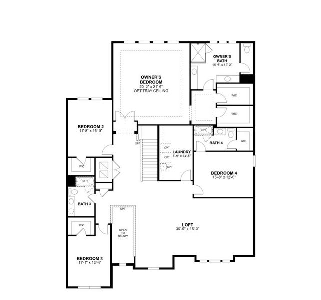 2D floor plan layout for the Lake Star by M/I Homes in Willow Run, Apopka, FL (Image 3). 2D floor plan layout for the Lake Star by M/I Homes in Willow Run, Apopka, FL (Image 3).