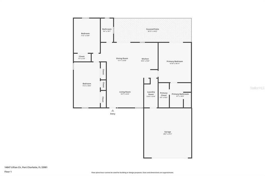 2D floor plan layout of this home in , Port Charlotte, FL (Image 4).