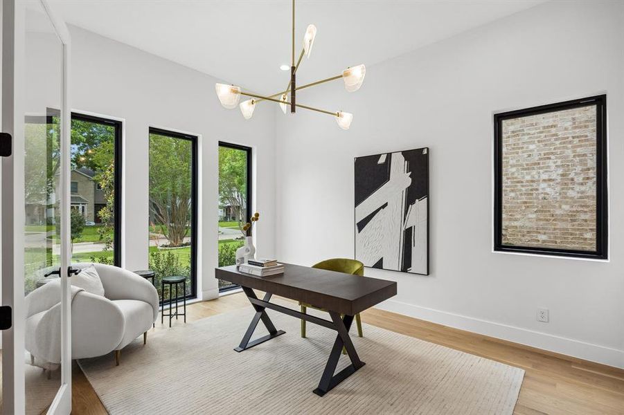 Furnished interior view inside a new home in , Dallas (Image 36).