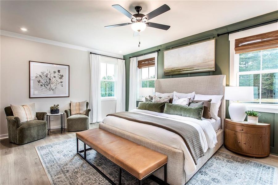 Furnished interior view inside a new home in Wisteria at GreenHouse, Marietta (Image 5). Furnished interior view inside a new home in Wisteria at GreenHouse, Marietta (Image 5).