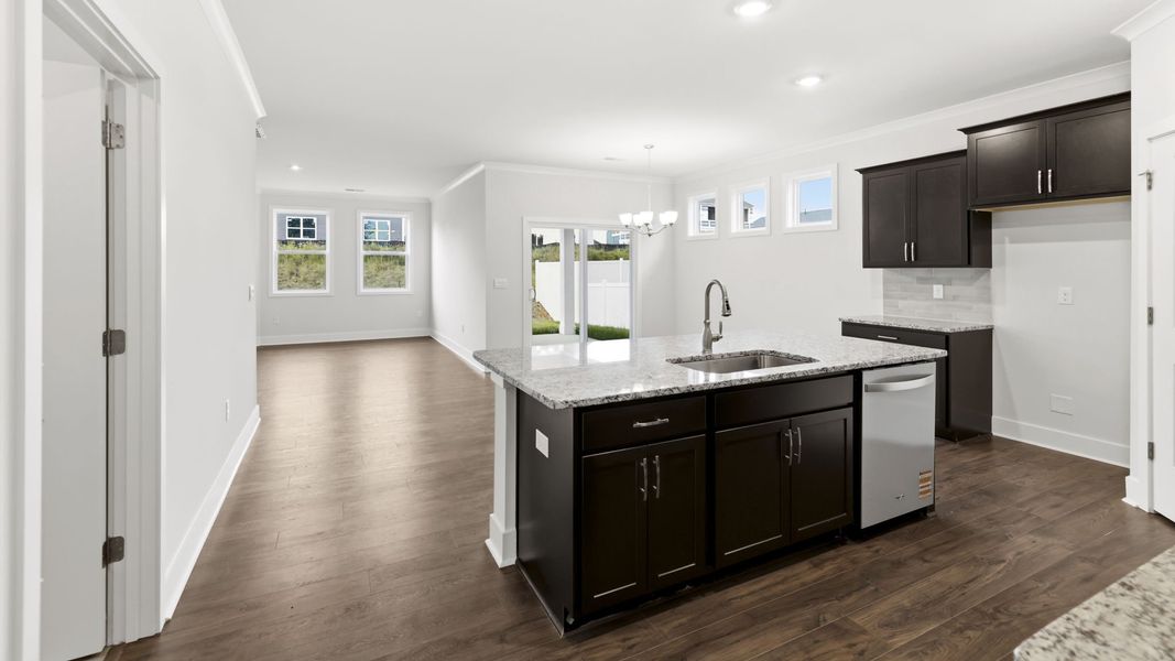 Furnished interior view inside a new home in Reserve at Tap Root Farms, Fletcher (Image 6). Furnished interior view inside a new home in Reserve at Tap Root Farms, Fletcher (Image 6).