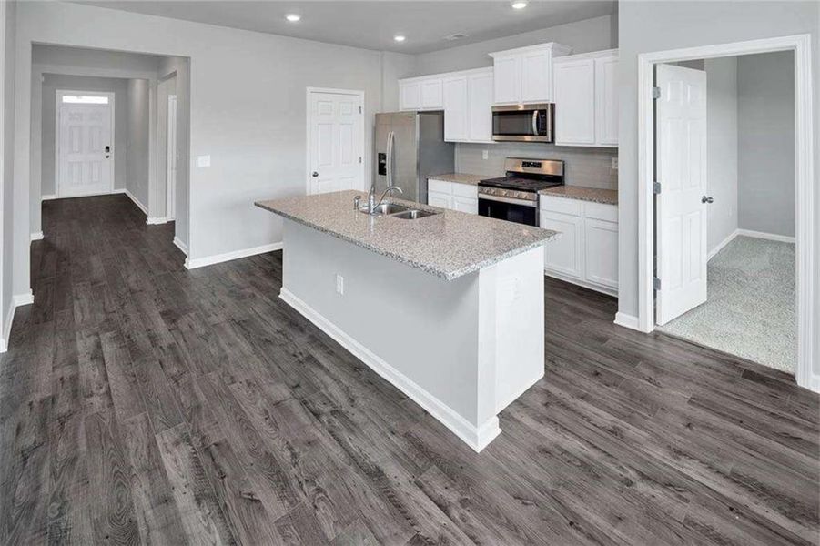 Furnished interior view inside a new home in The Preserve at Agricultural Village, Perry (Image 5).