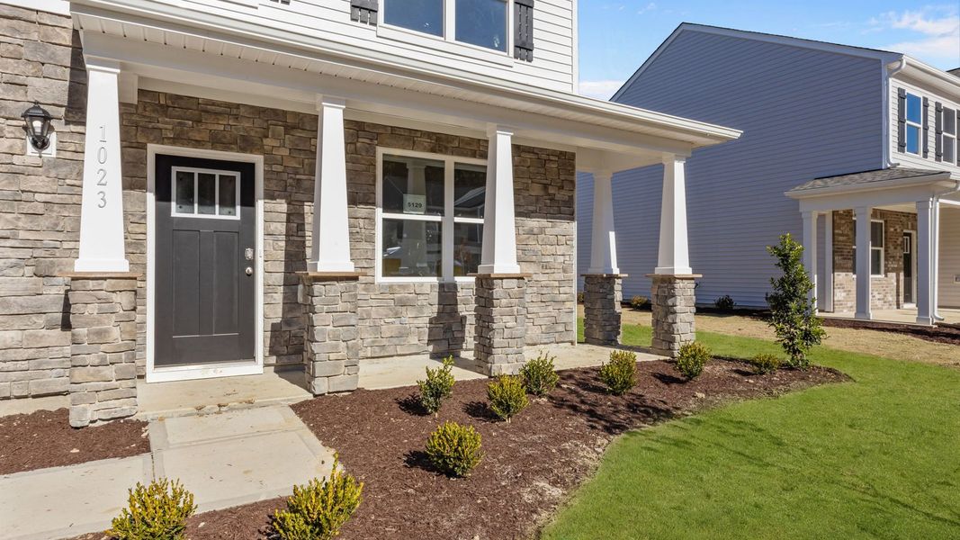 Exterior details and patio area of a home in West New Bern, New Bern (Image 3). Exterior details and patio area of a home in West New Bern, New Bern (Image 3).
