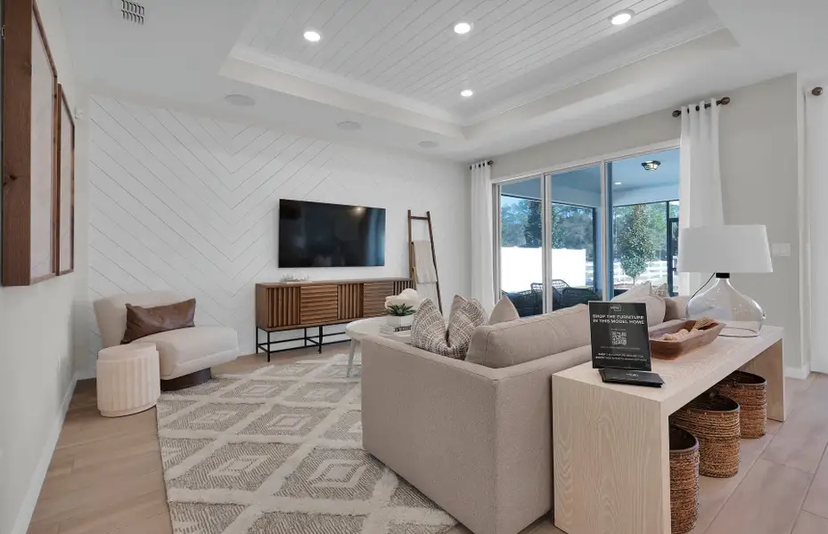Representative furnished interior of a home built from the Cedar by Pulte Homes in Seminole Palms, Palm Coast (Image 4).