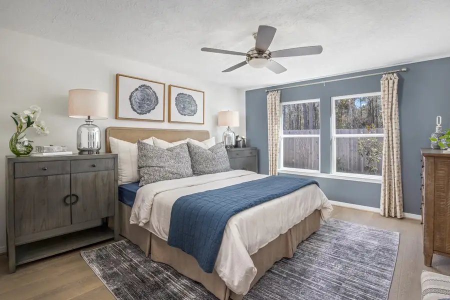 Representative furnished interior of a home built from the 1548 by KB Home in Sagecrest Trails, Conroe (Image 6).