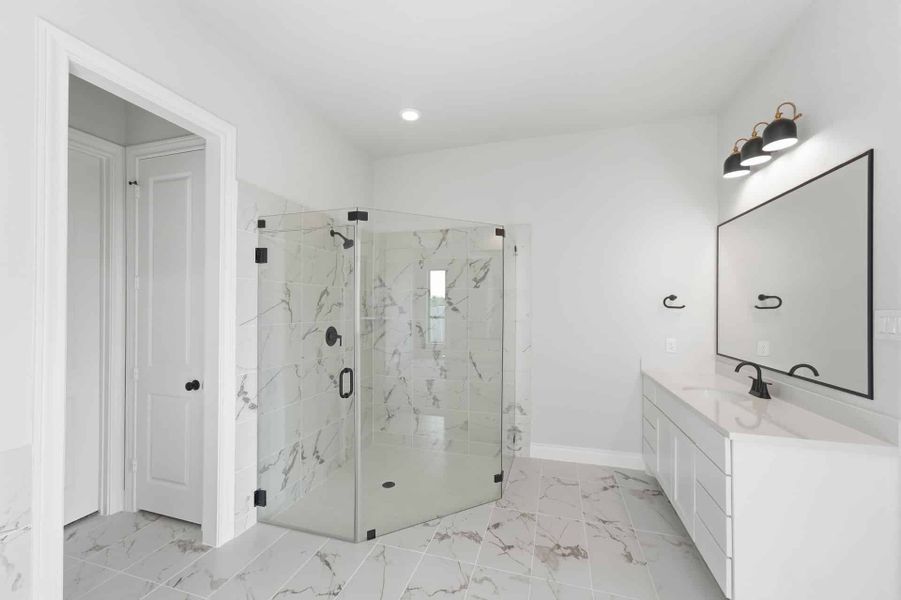 Furnished interior view inside a new home in Bridgeland 50′, Cypress (Image 13).