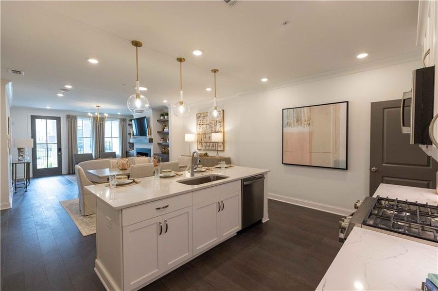 Furnished interior view inside a new home in , Peachtree Corners (Image 12).