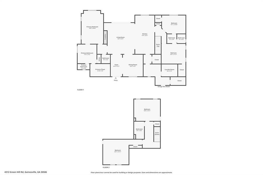 2D floor plan layout of this home in , Gainesville, GA (Image 5).