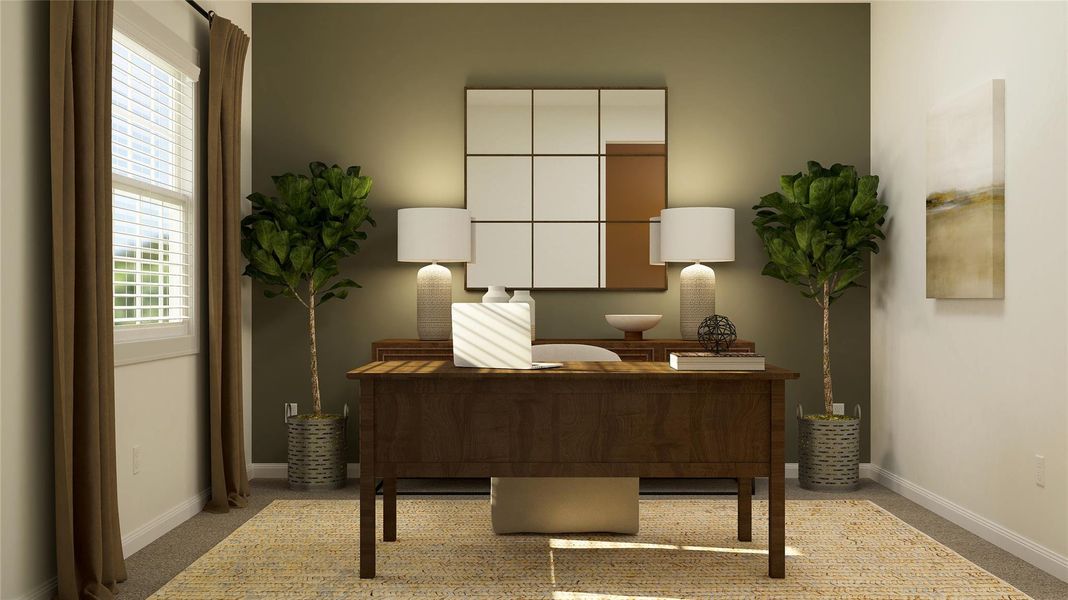 Furnished interior view inside a new home in Lively Ranch: Highlands Collection, Georgetown (Image 9).