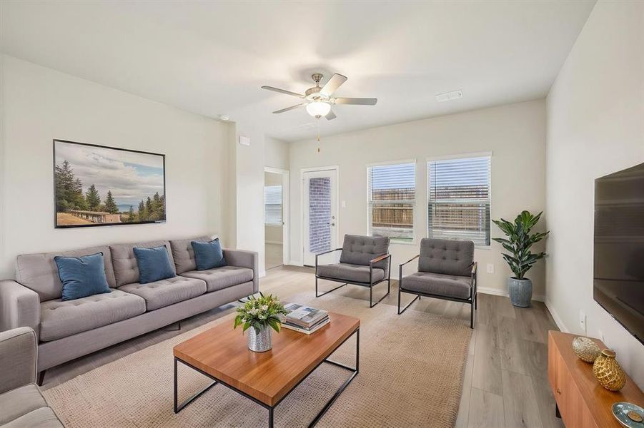 Furnished interior view inside a new home in Parks at Foster Crossing - Spring Series, Anna (Image 7).
