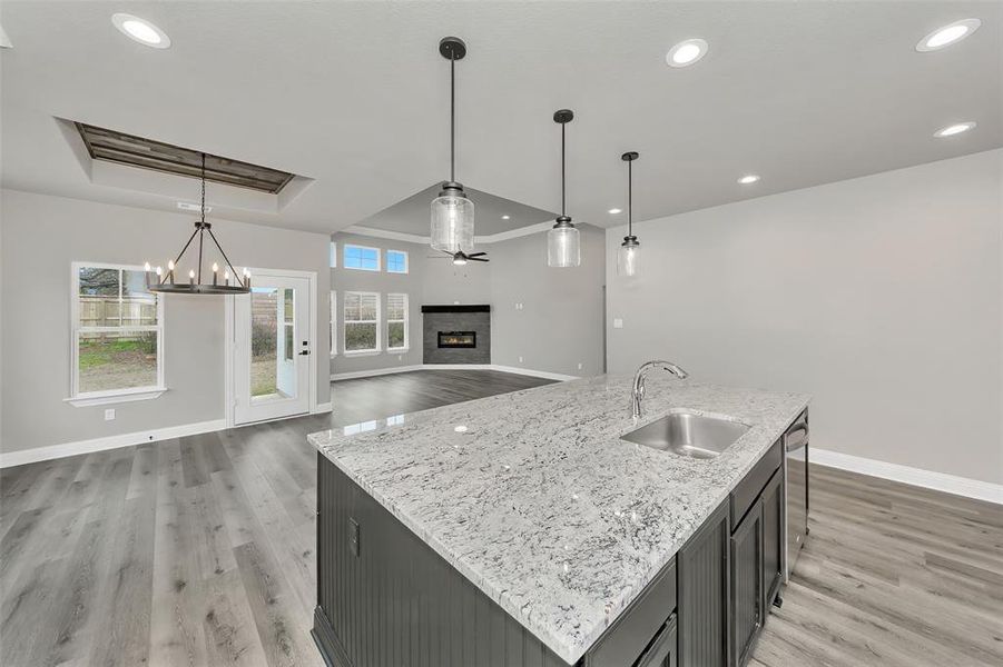 Furnished interior view inside a new home in , Lake Dallas (Image 4).
