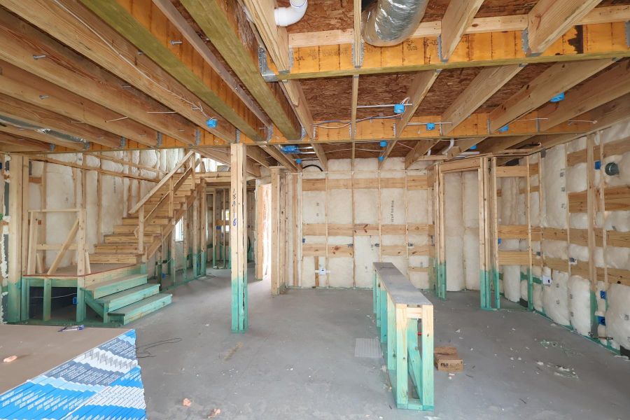 In-progress construction of a new home in The Grand Prairie - Meadow Collection, Hockley, TX (Image 4).