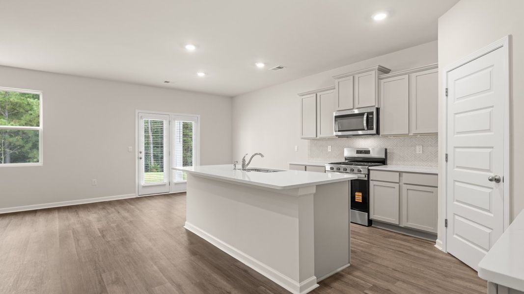 Furnished interior view inside a new home in Preserve at Dove Creek, Statham (Image 3).